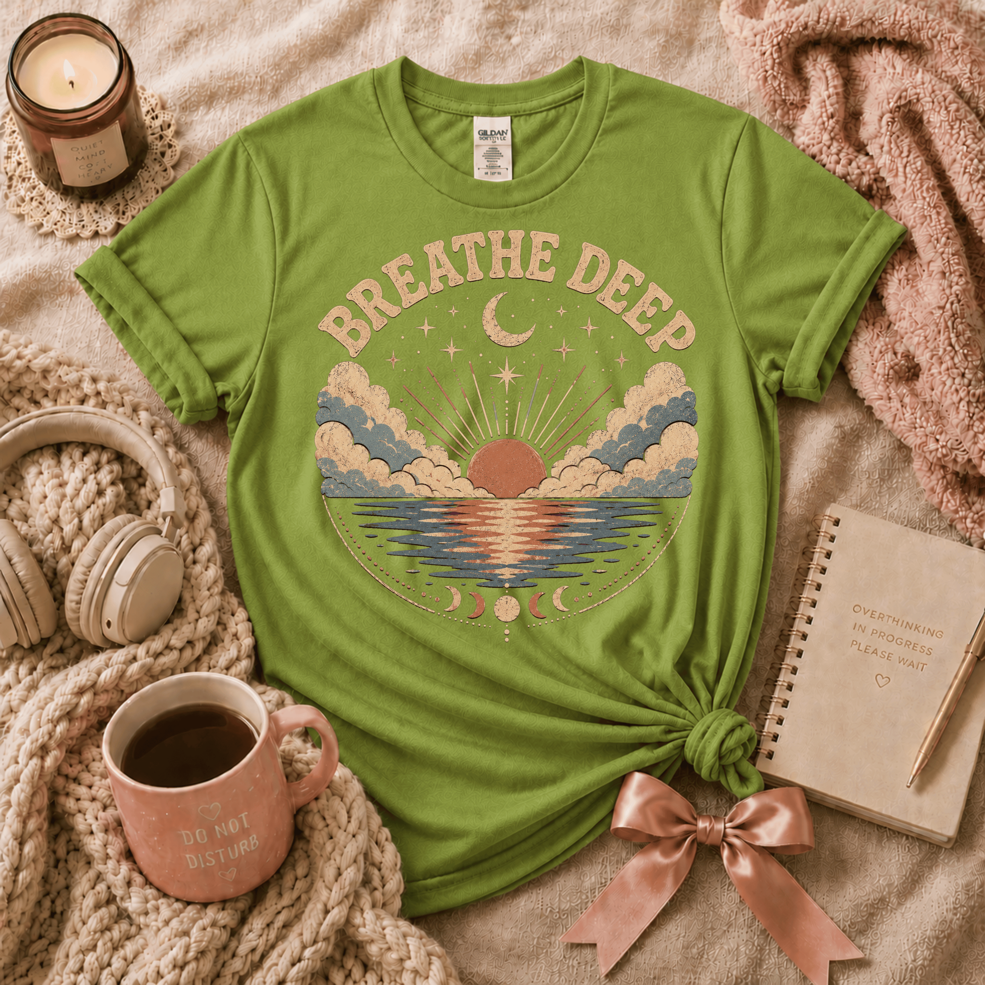 Breathe Deep | Inspirational Introvert Graphic T-Shirt