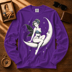 Moonlight Fairy in Blue Bikini | Vintage Fairy Graphic Long Sleeve