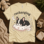 Recharging Boston | Cute Animal Graphic T-Shirt