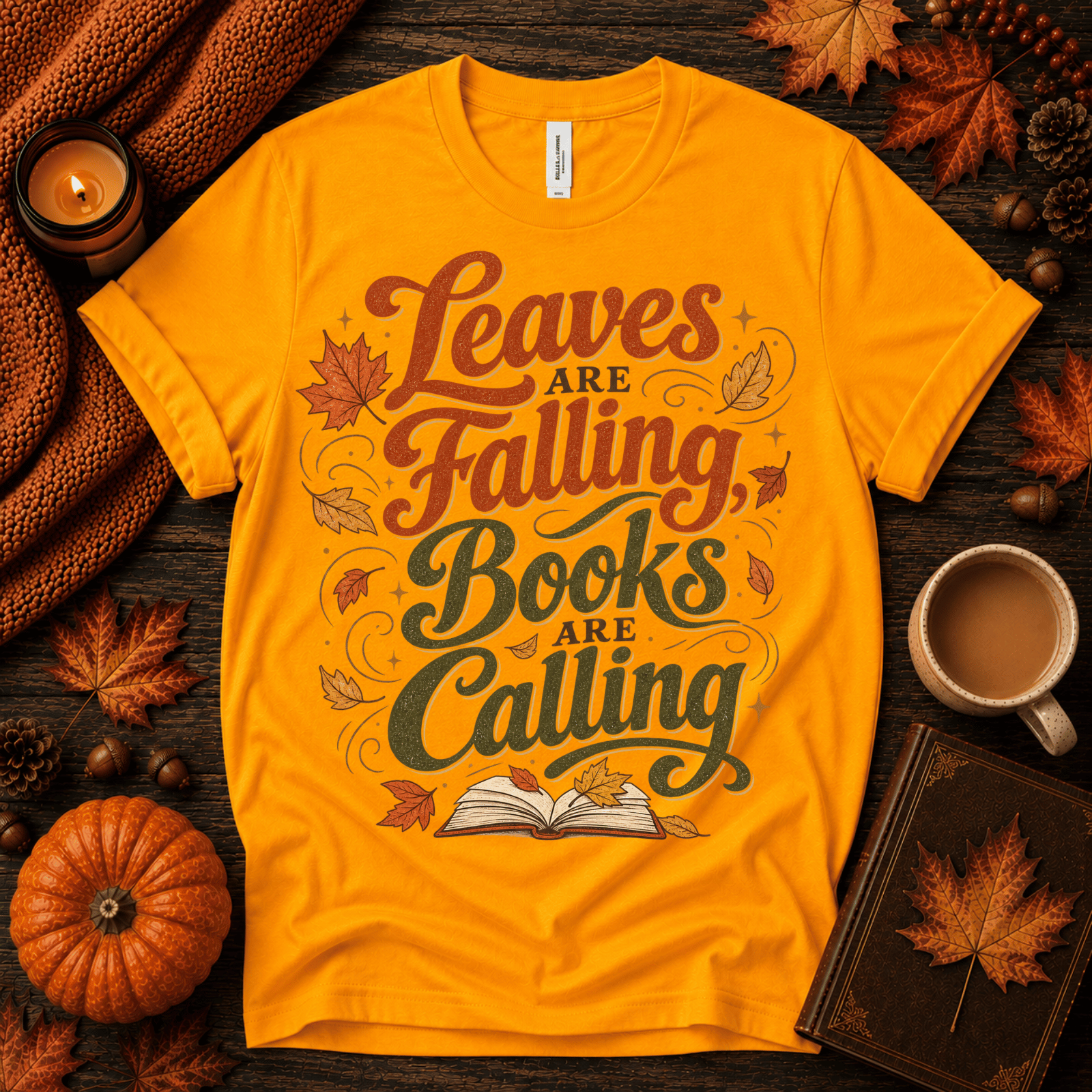 Leaves Are Falling | Fall Graphic T-Shirt