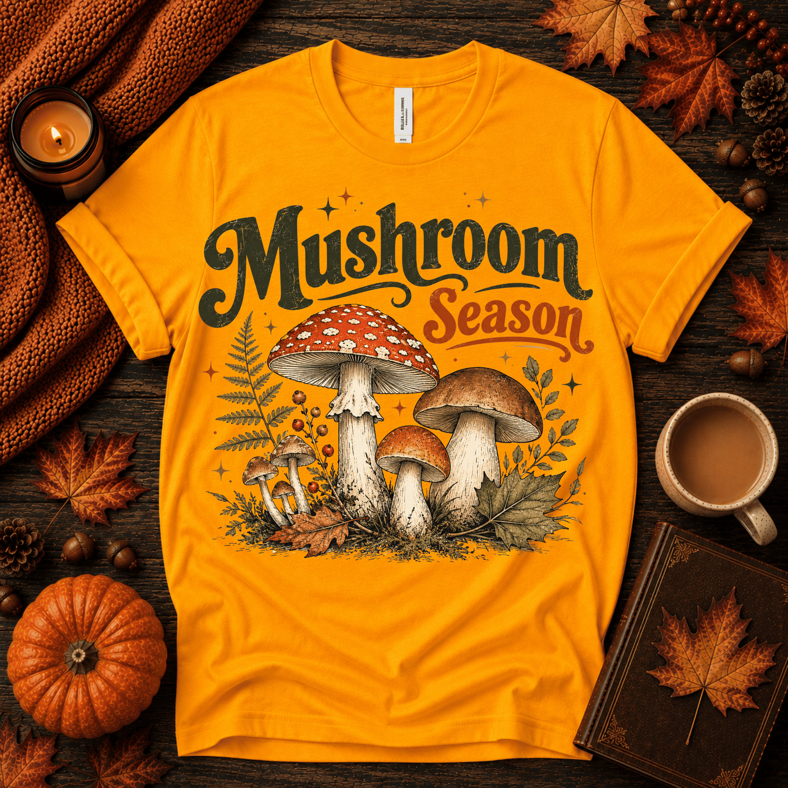 Mushroom Season | Fall Graphic T-Shirt