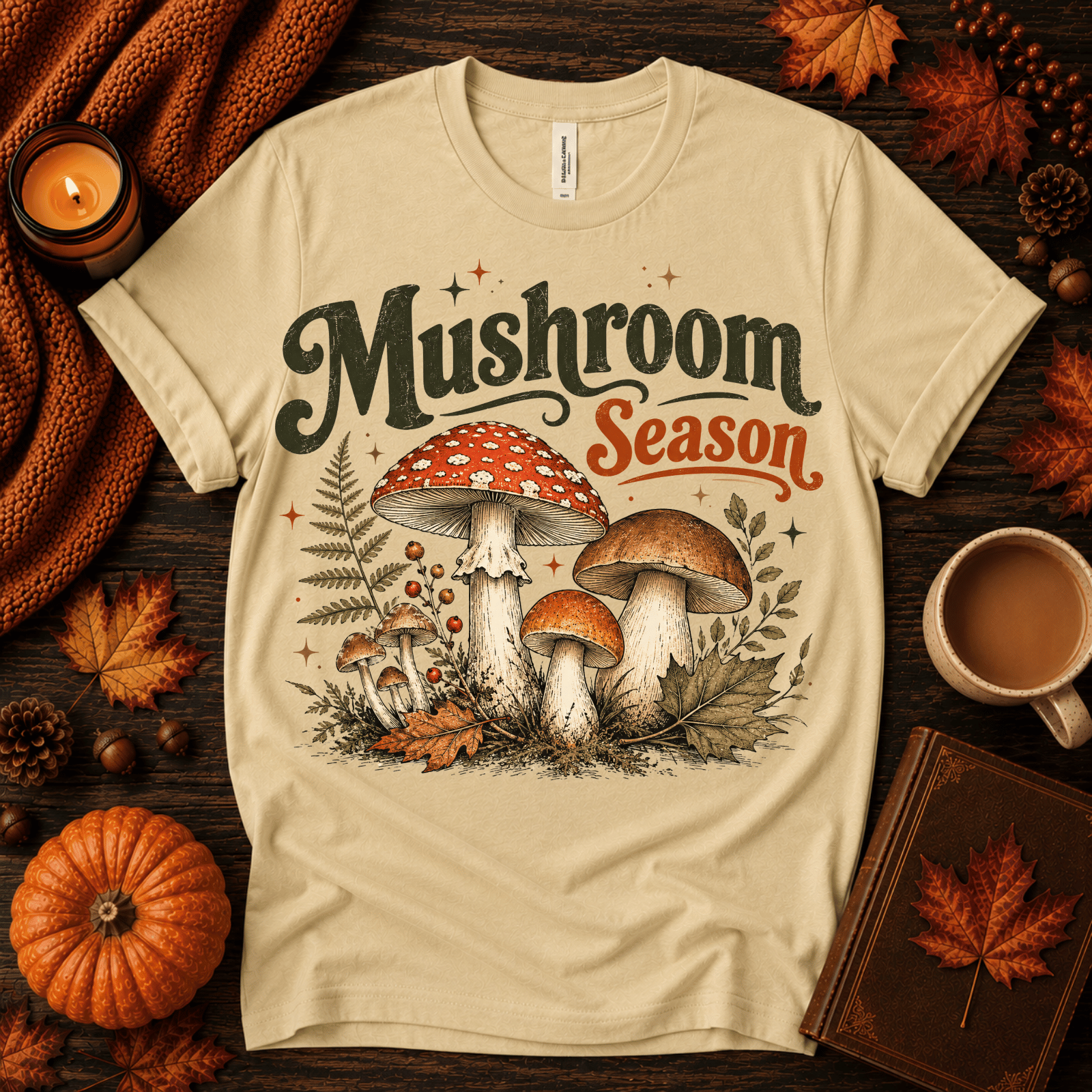 Mushroom Season | Fall Graphic T-Shirt