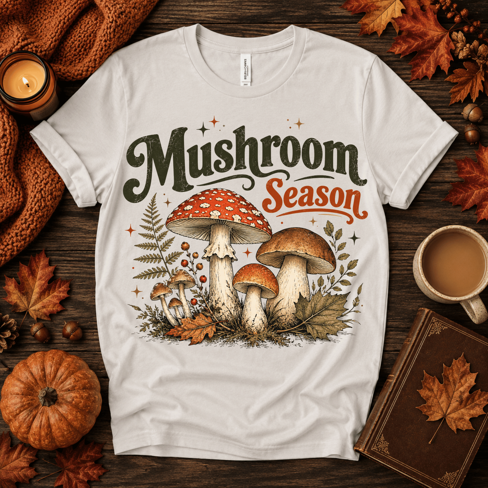 Mushroom Season | Fall Graphic T-Shirt