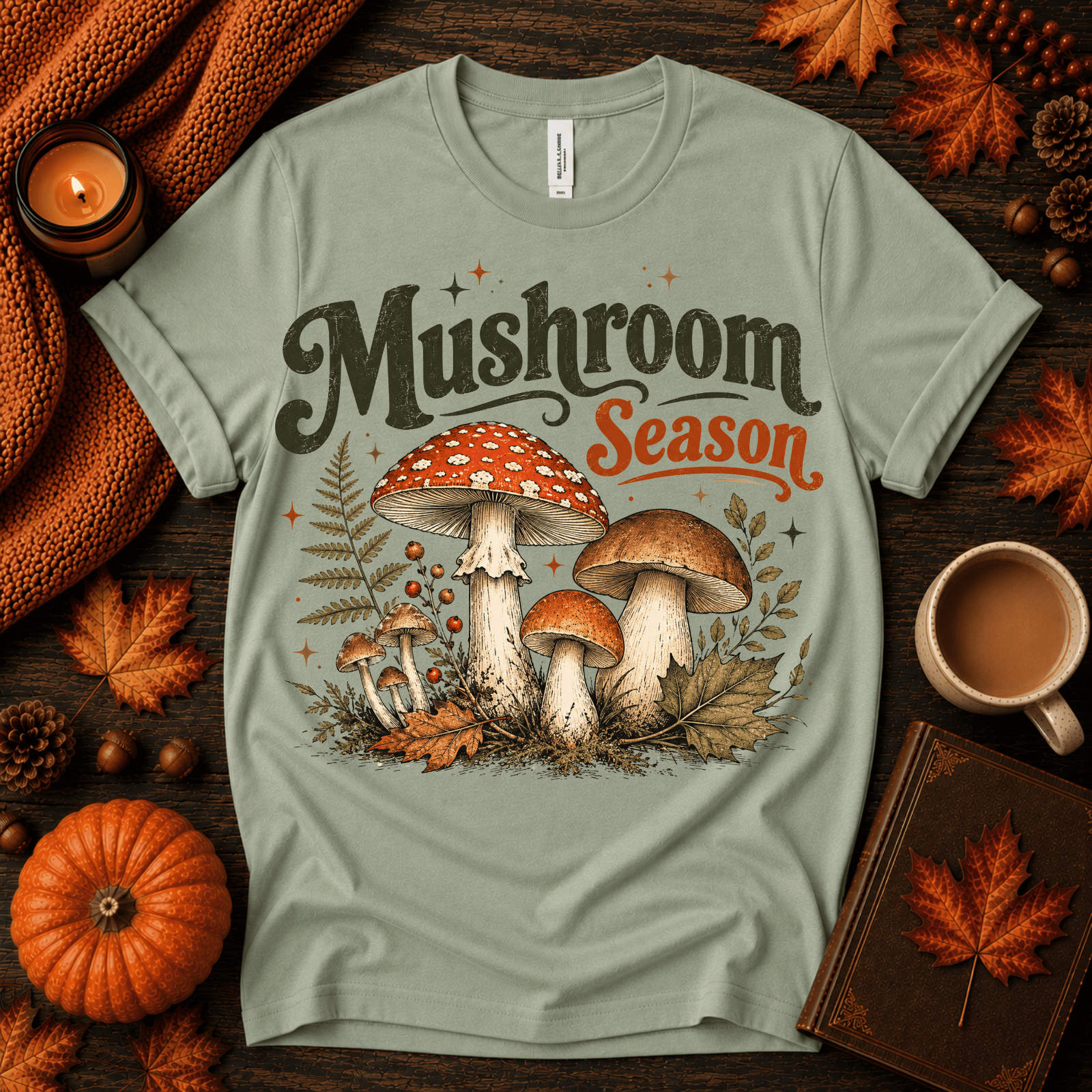 Mushroom Season | Fall Graphic T-Shirt