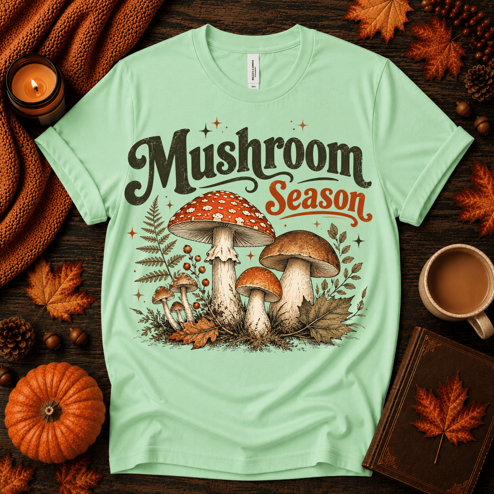 Mushroom Season | Fall Graphic T-Shirt