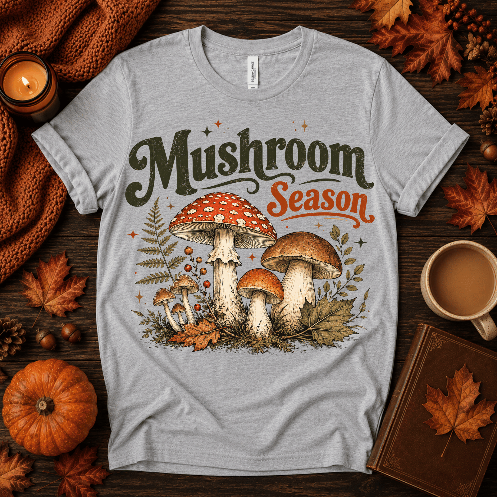 Mushroom Season | Fall Graphic T-Shirt