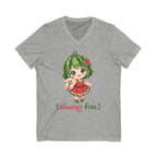 Watermelon Girl V-Neck T-Shirt