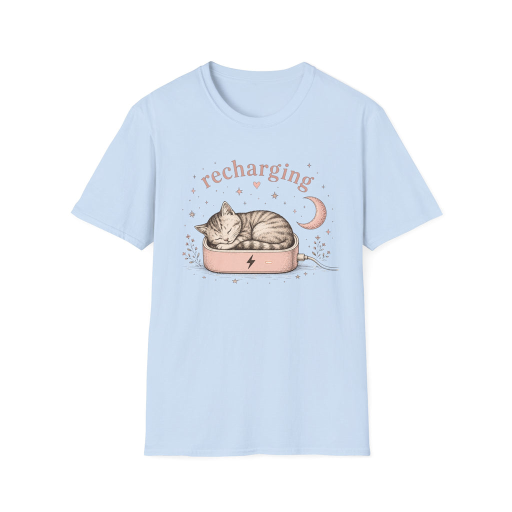 Recharging Cat T-Shirt