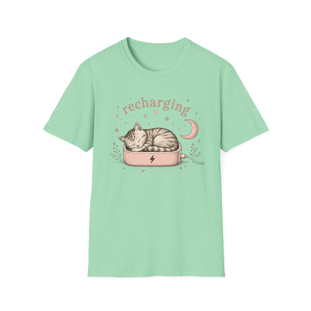 Recharging Cat T-Shirt