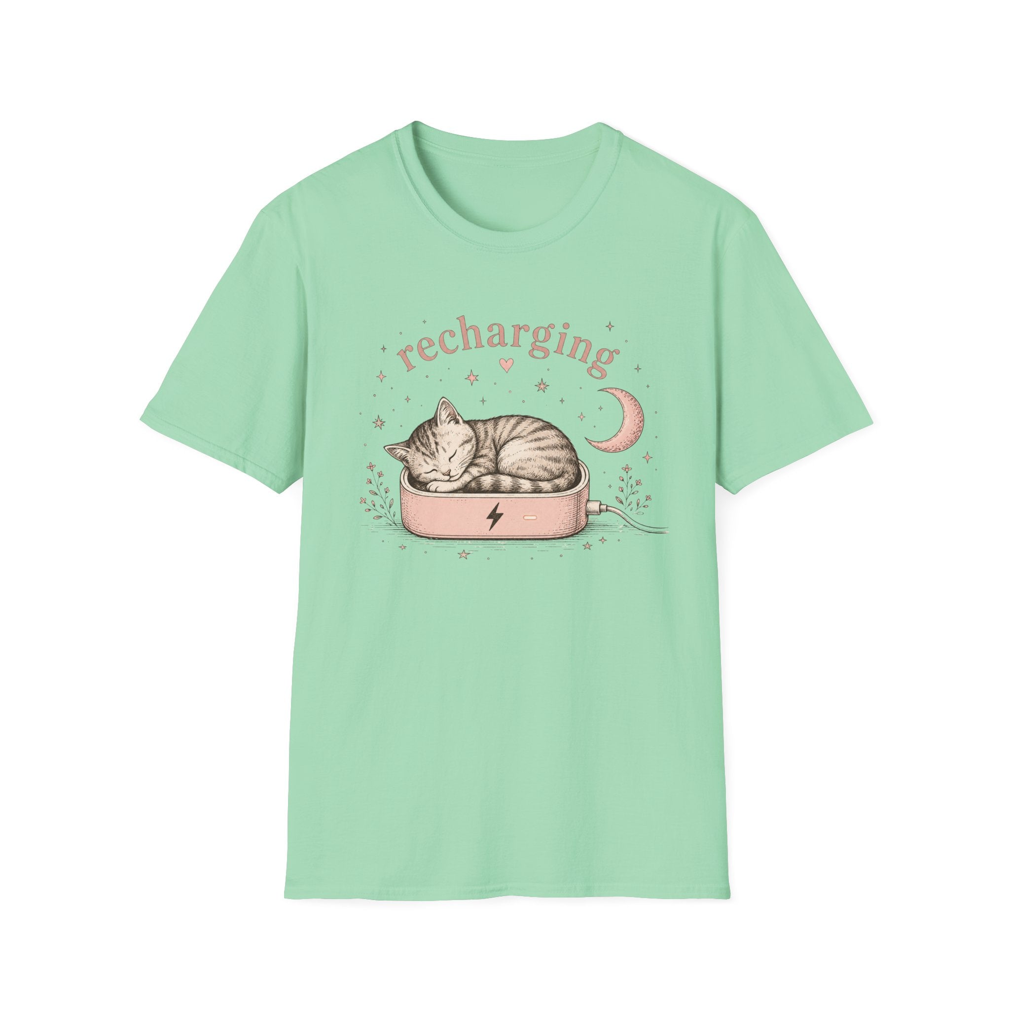 Recharging Cat T-Shirt