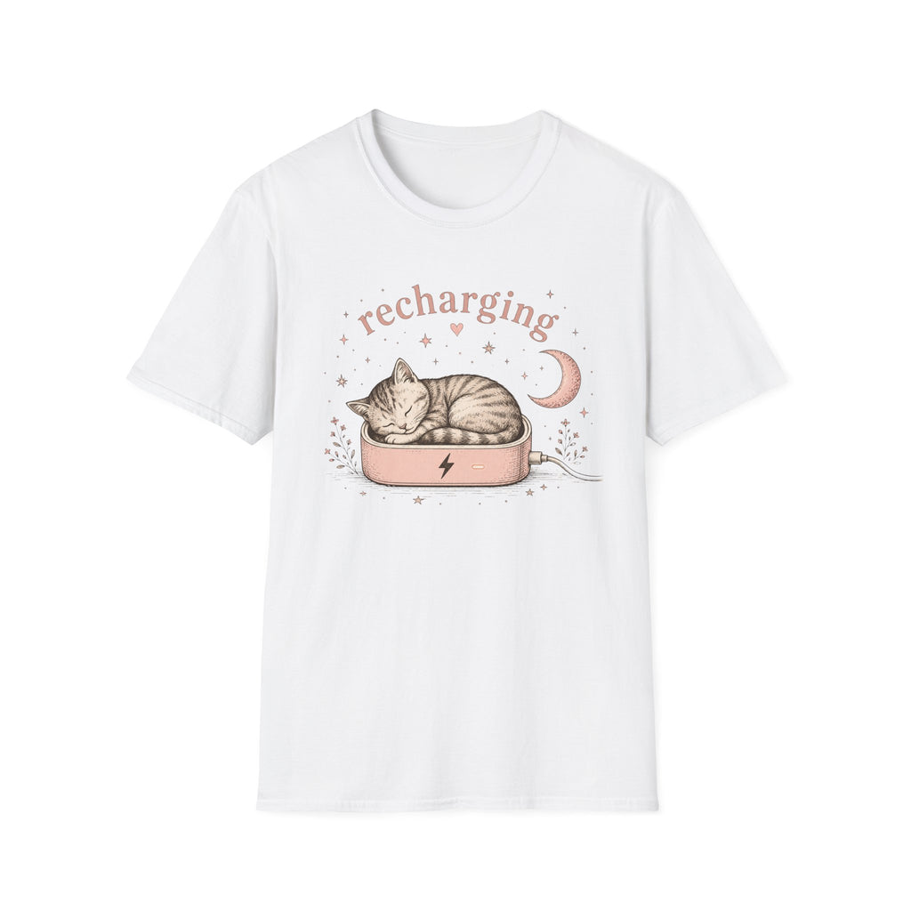 Recharging Cat T-Shirt