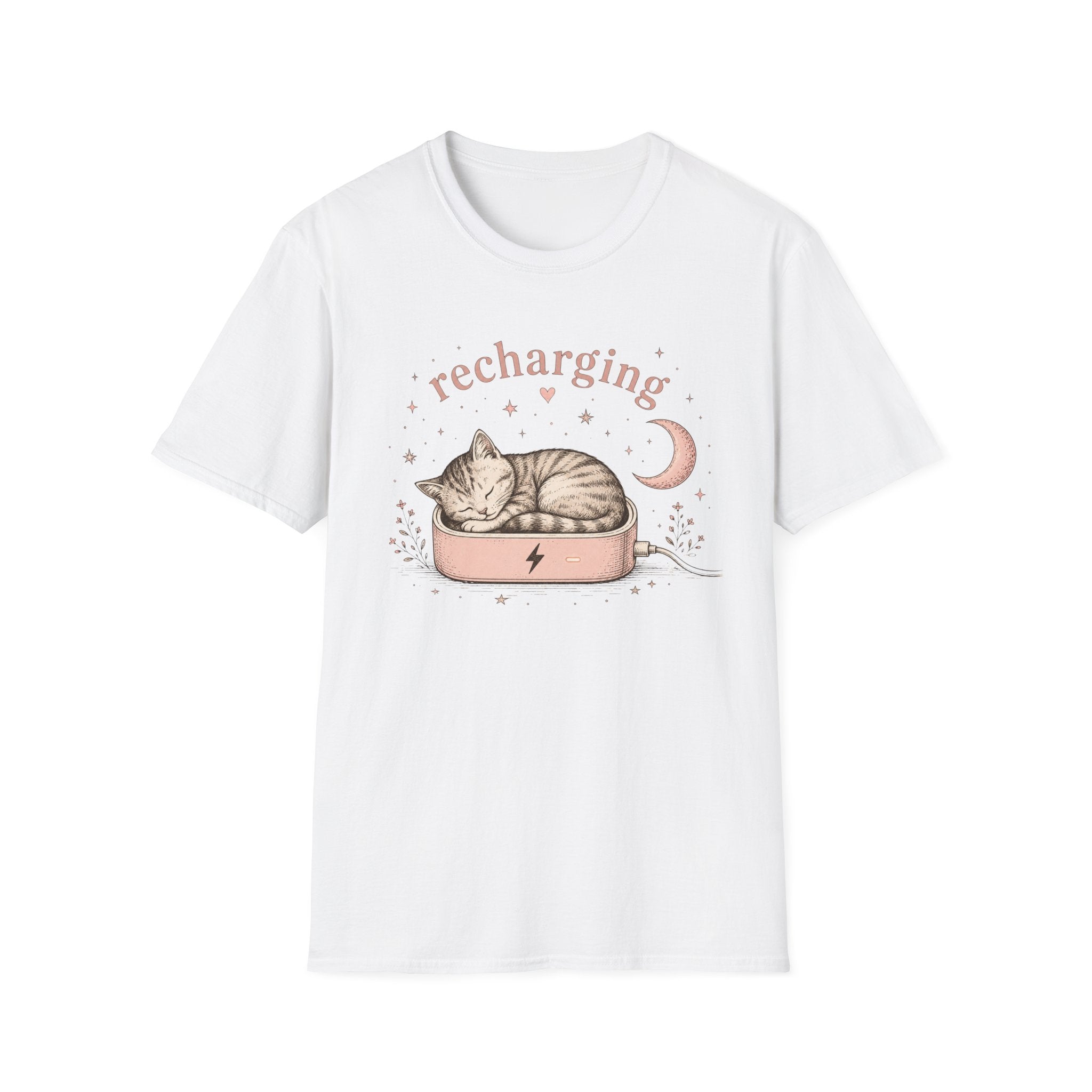 Recharging Cat T-Shirt