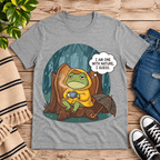 I Am One With Nature cute nature graphic t-shirt cozy flat lay in athletic heather.