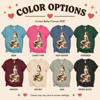 Beach Mermaid color chart showing all color options available for this graphic t-shirt.