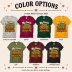 A color chart showing all the color options for My Couch Misses Me funny introvert graphic t-shirt.