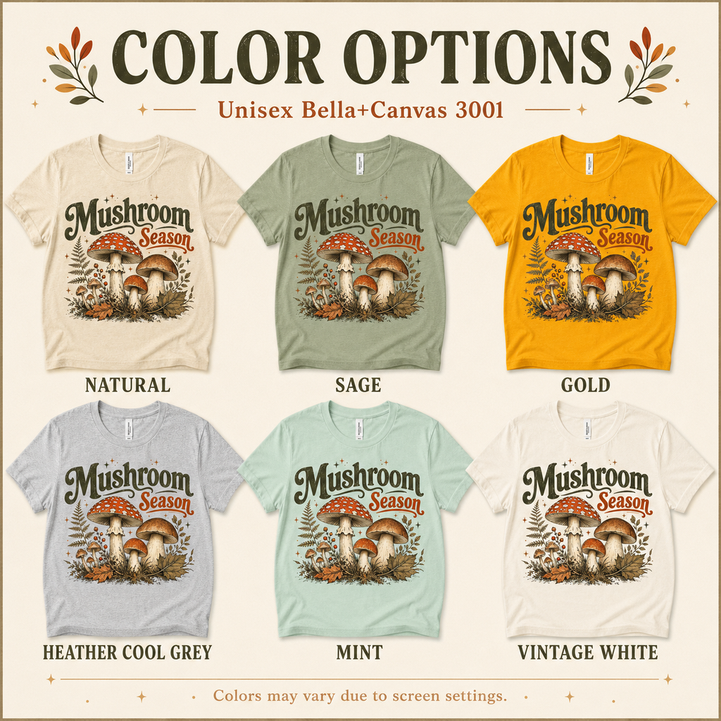 Mushroom Season | Fall Graphic T-Shirt