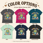 A color chart showing all the color options for Small Talk Survivor funny plant graphic t-shirt.
