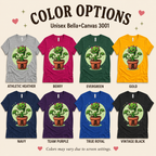 A color chart showing all the color options for Poison Ivy funny nature graphic t-shirt.