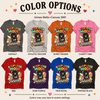 A color chart showing all the color options for Airplane Mode funny introvert graphic t-shirt.