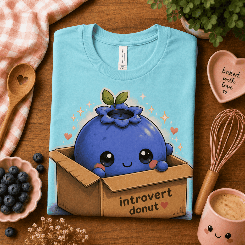Blueberry Box | Cute Food Graphic T-Shirt