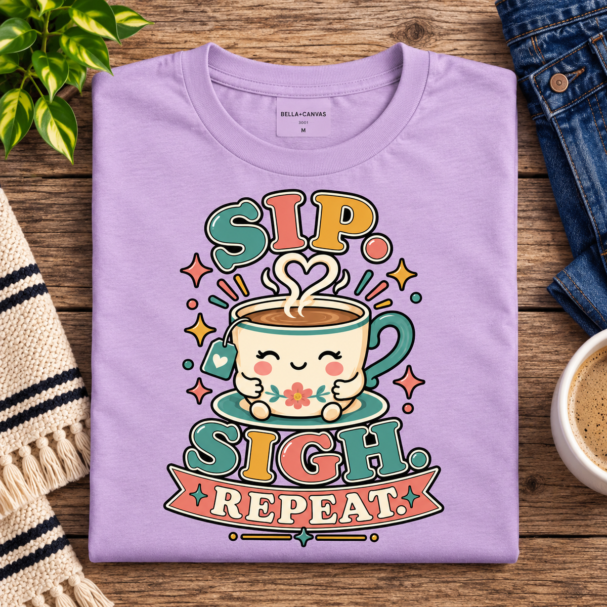 Sip. Sigh. Repeat. T-Shirt