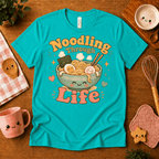 Noodling Through Life | Cute Food Graphic T-Shirt