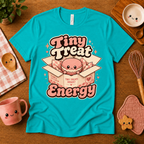 Tiny Treat Energy | Cute Food Graphic T-Shirt