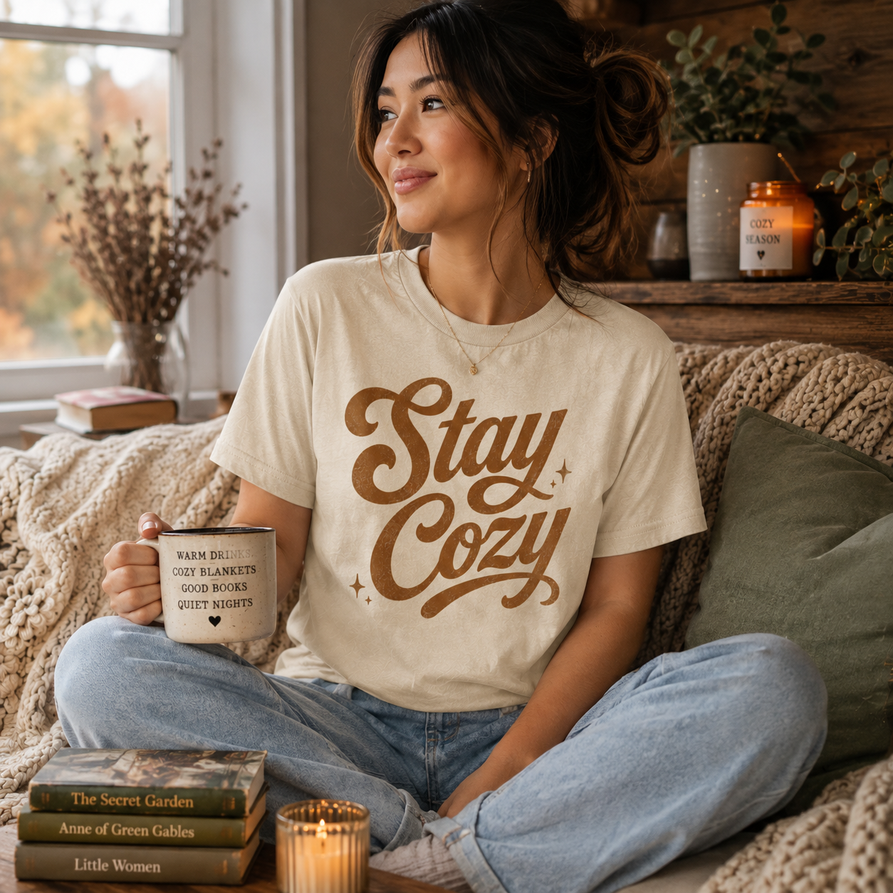 Stay Cozy | Fall Graphic T-Shirt
