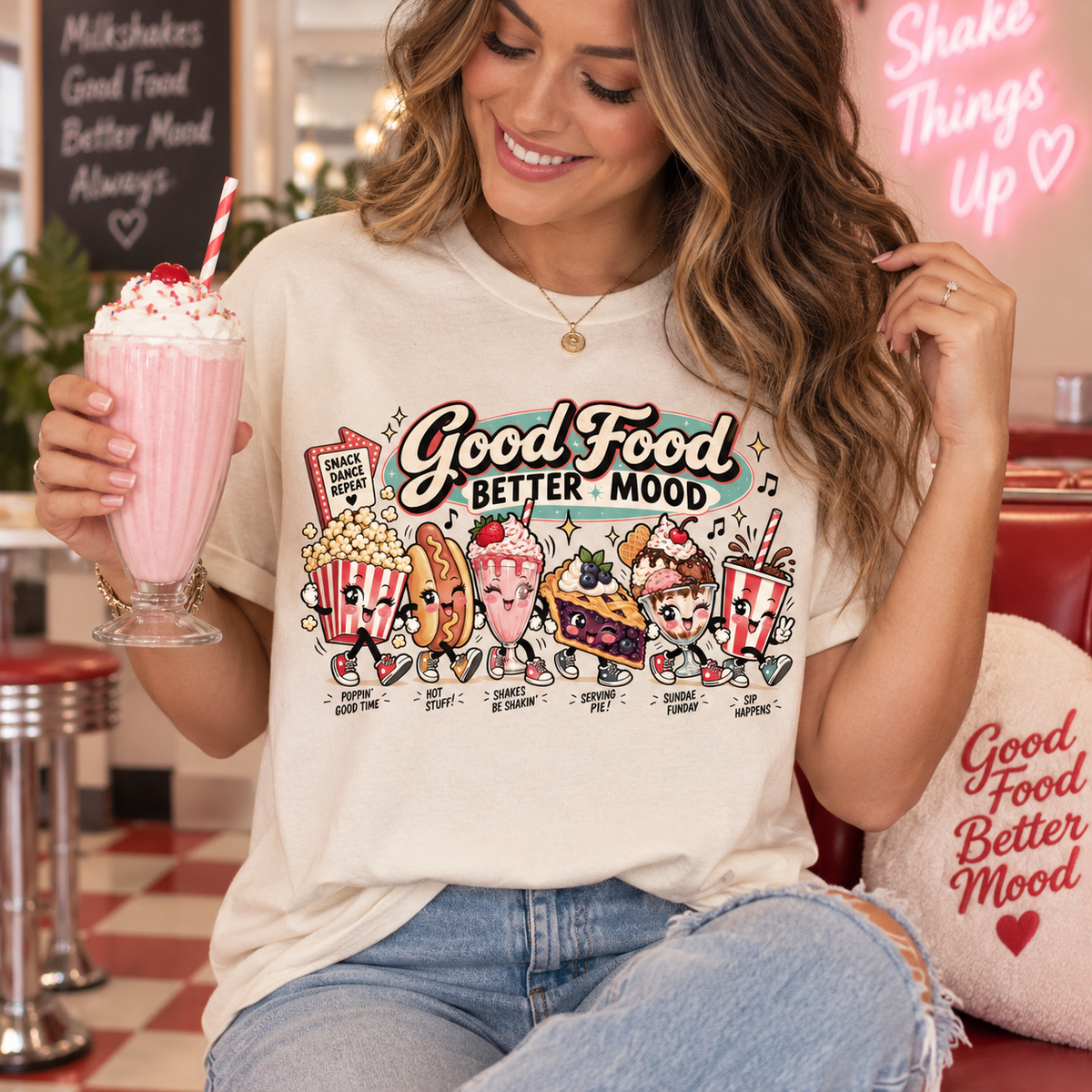 Good Food | Retro Food Graphic T-Shirt
