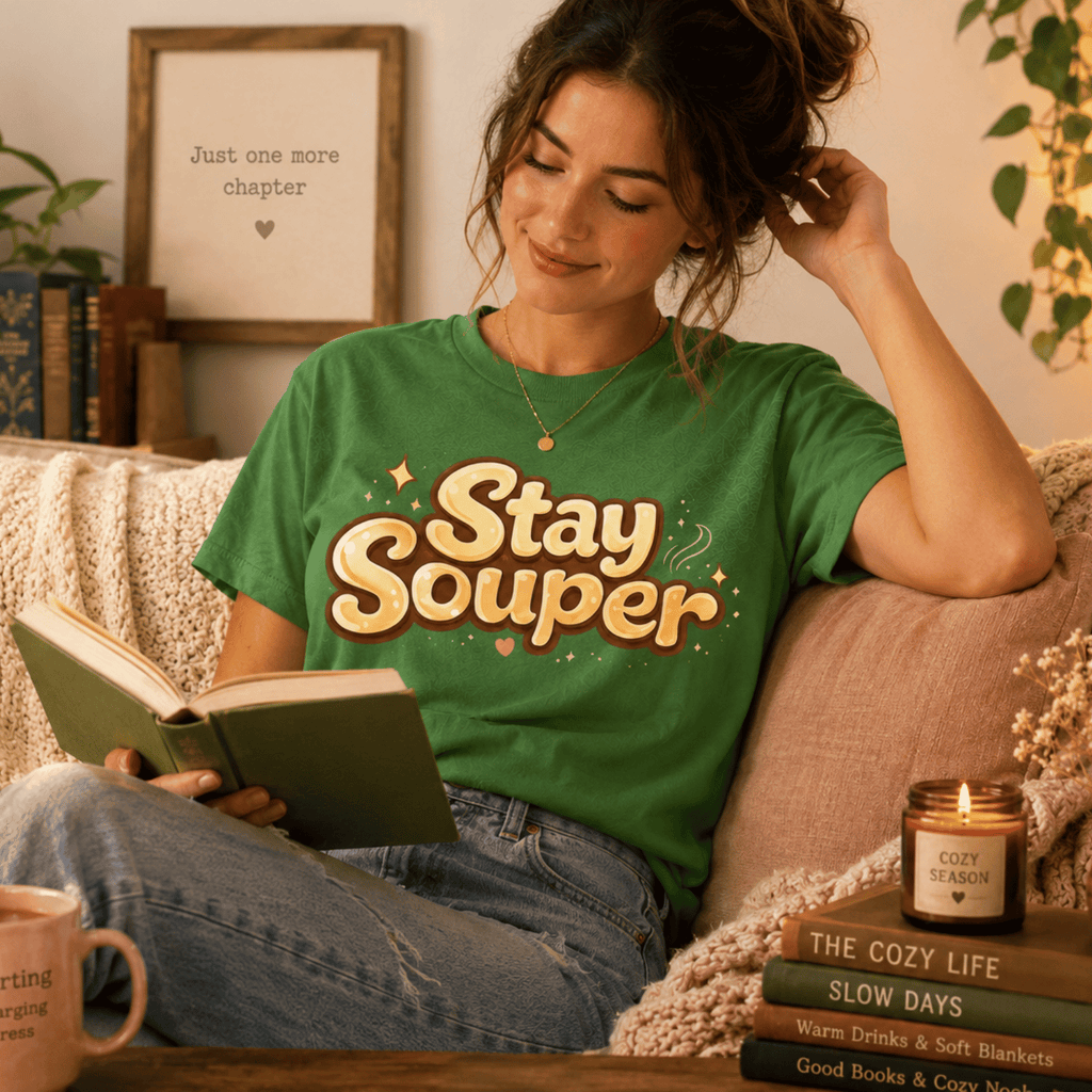 Stay Souper | Cute Food Graphic T-Shirt