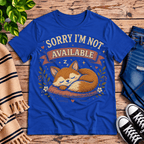 Not Available cute animal graphic t-shirt cozy flat lay in true royal.