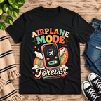 Airplane Mode Premium T-Shirt in vintage black, flat lay
