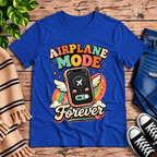 Airplane Mode Premium T-Shirt in true royal blue, flat lay
