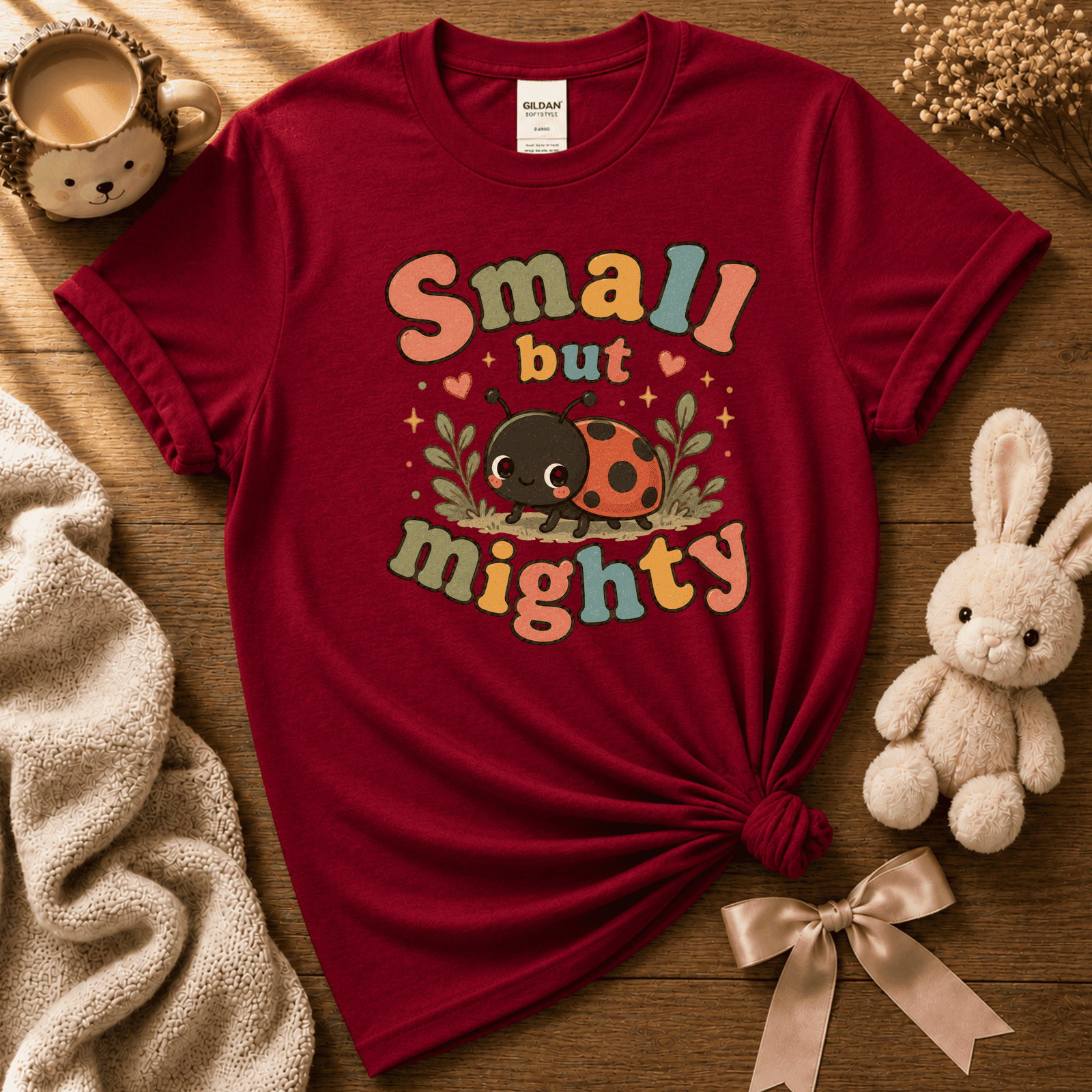 Small But Mighty | Cute Animal Graphic T-Shirt