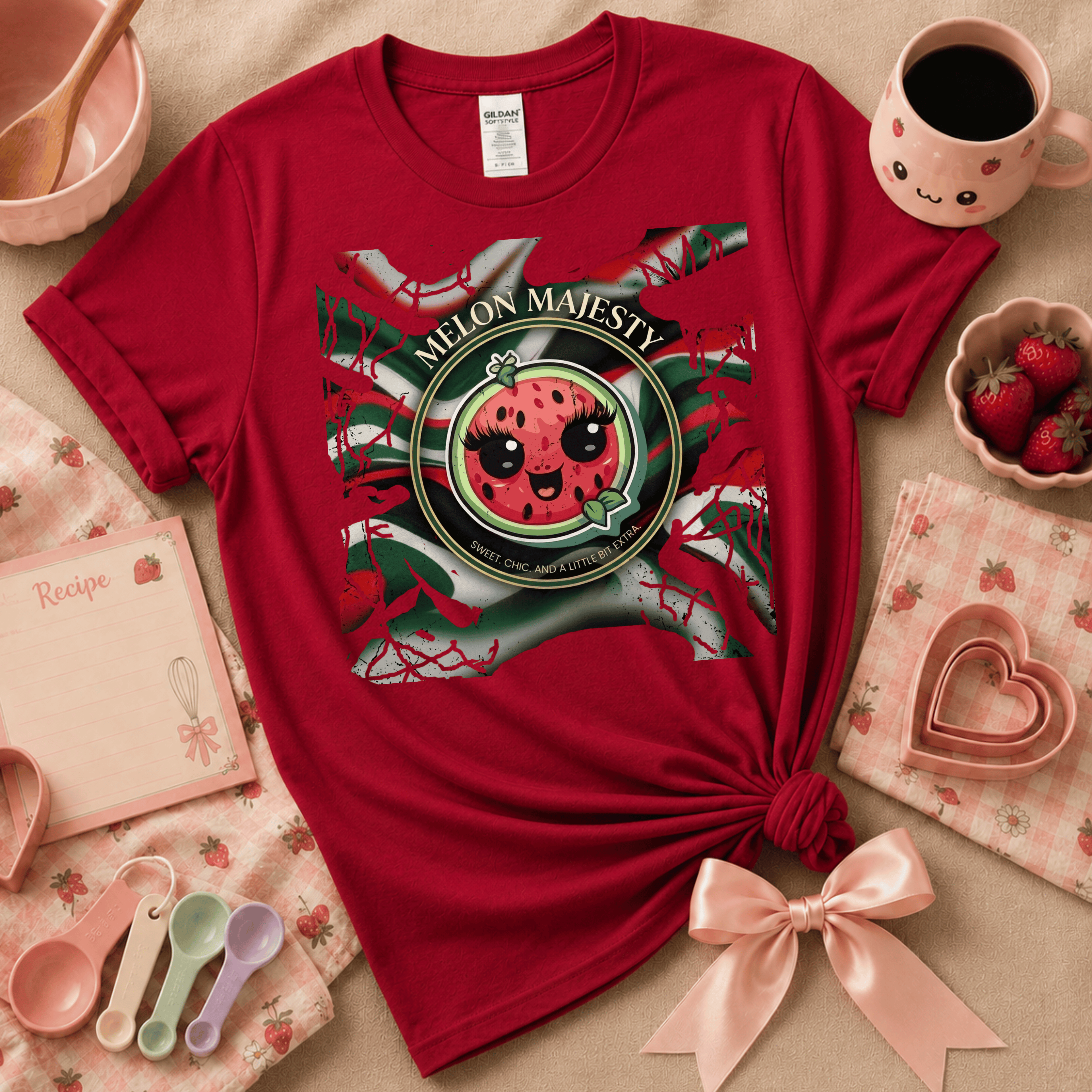 Melon Majesty | Cute Food Graphic T-Shirt