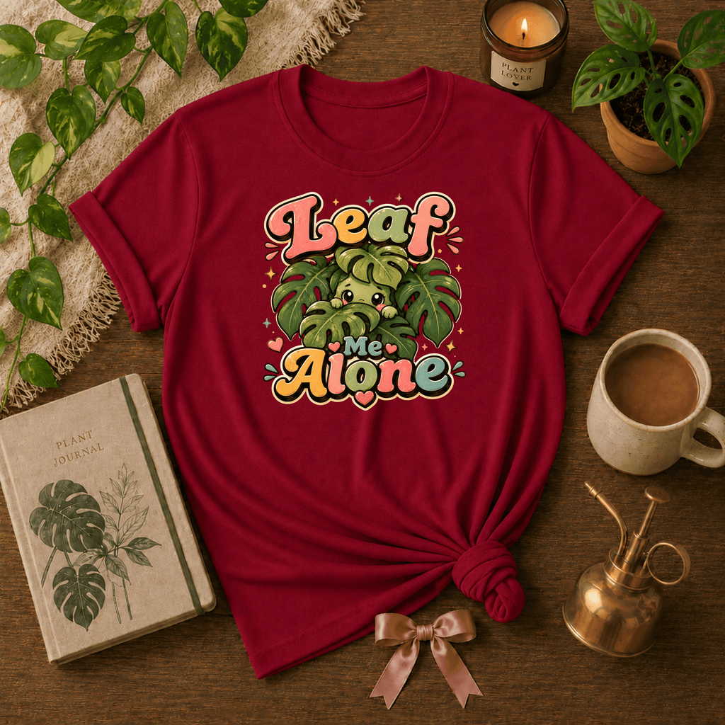 Leaf Me Alone | Plant Lover Graphic T-Shirt