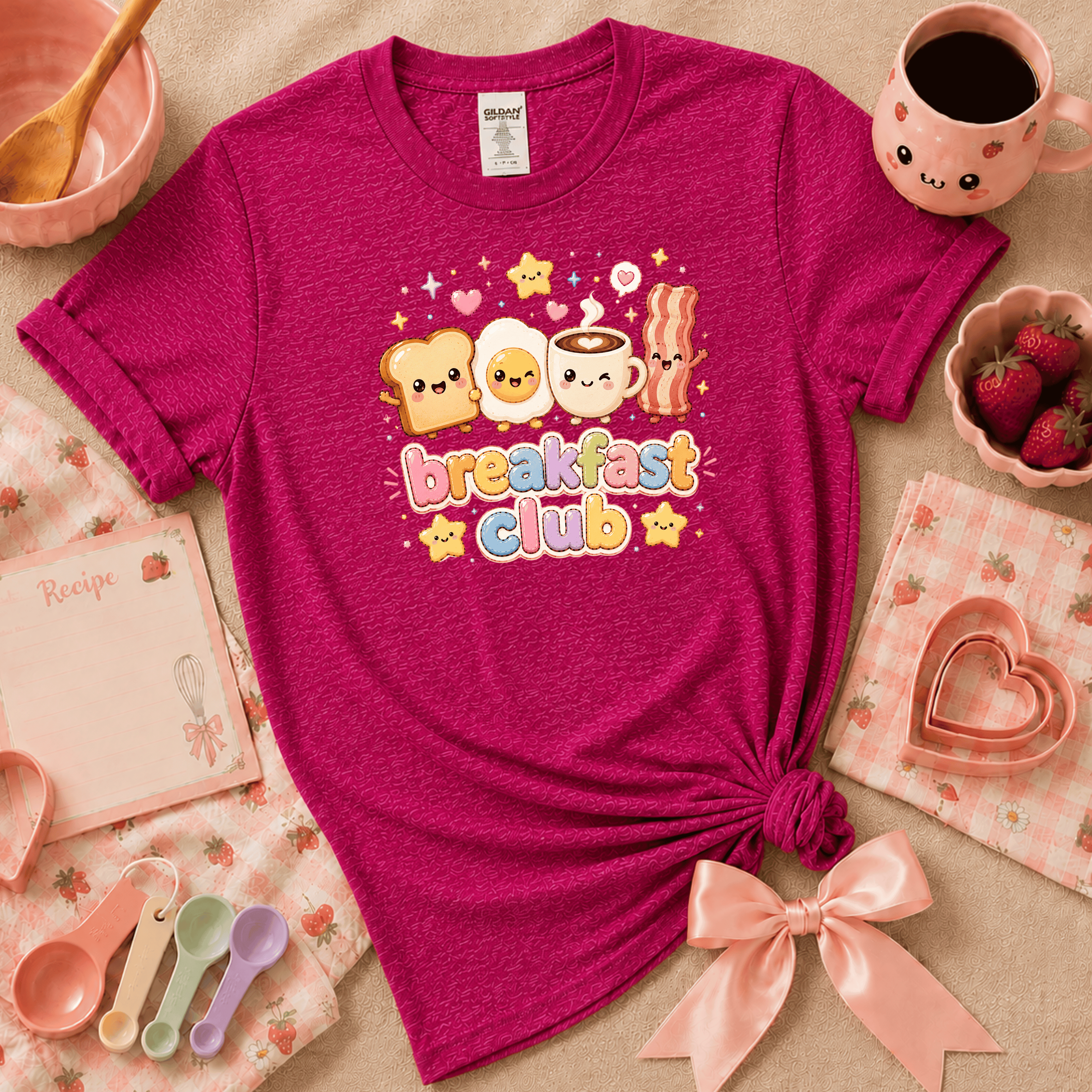 Breakfast Club | Cute Food Graphic T-Shirt