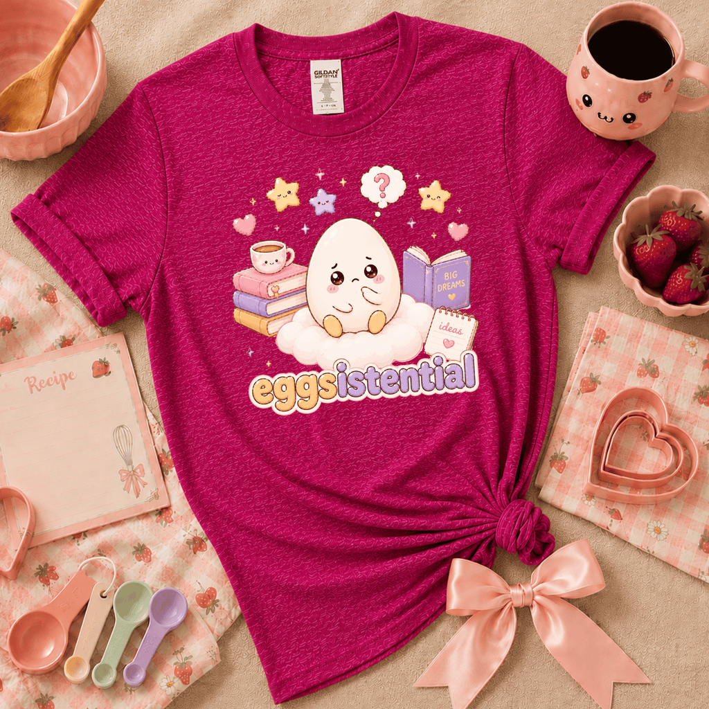 Eggsistential | Cute Food Graphic T-Shirt