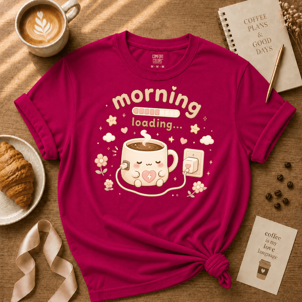 Morning Loading | Coffee Lover Graphic T-Shirt