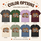 Autumn Introvert Club Premium T-Shirt color chart: Asphalt, Leaf, Lilac, Maroon, Natural, Sage, Steel Blue, Vintage Black