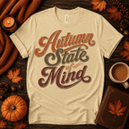 Autumn State Of Mind Premium T-Shirt in natural tan, flat lay