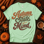 Autumn State Of Mind Premium T-Shirt in mint green, flat lay