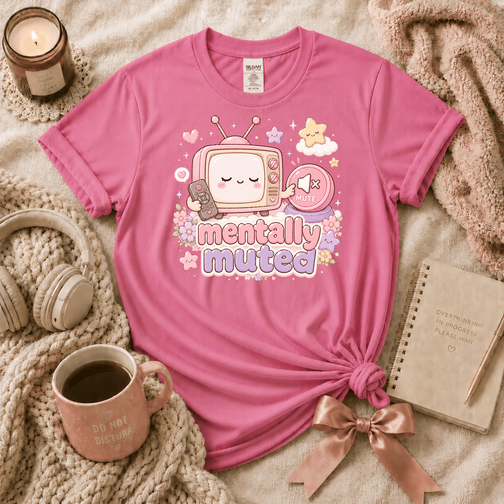 Mentally Muted | Funny Introvert Graphic T-Shirt