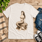 Beach Mermaid Premium T-Shirt in vintage white, flat lay