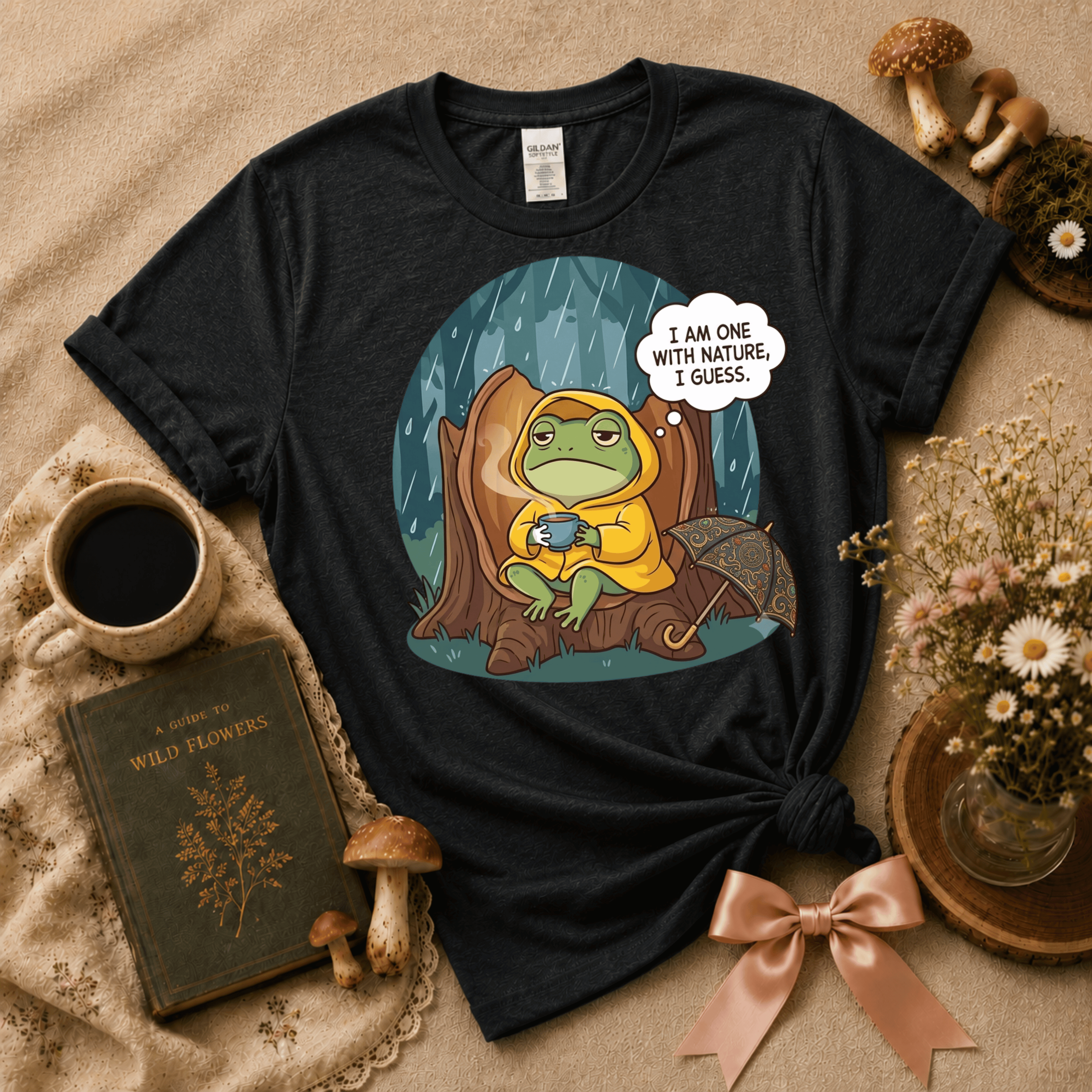 I Am One With Nature | Cottagecore Graphic T-Shirt