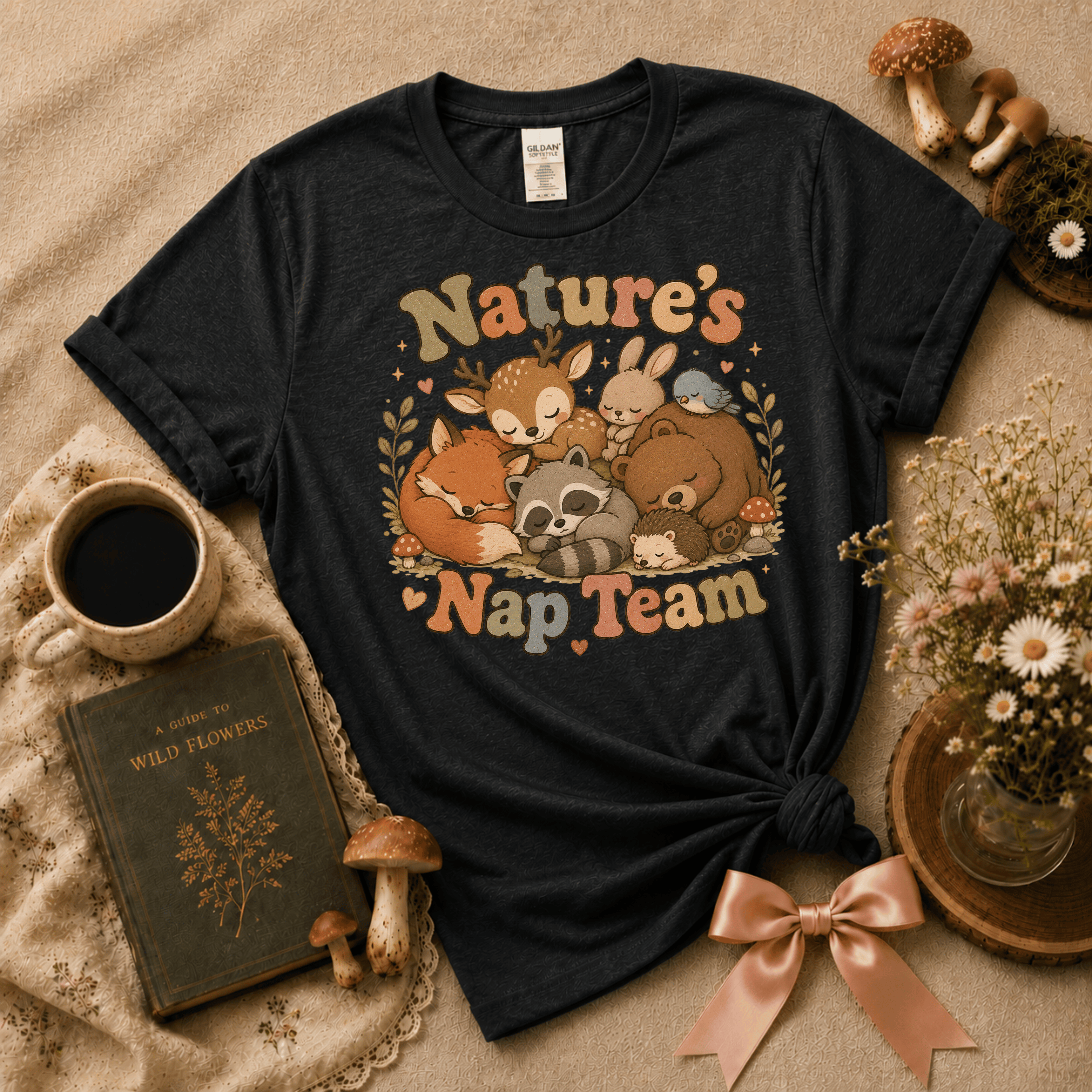 Nature's Nap Team | Cottagecore Graphic T-Shirt