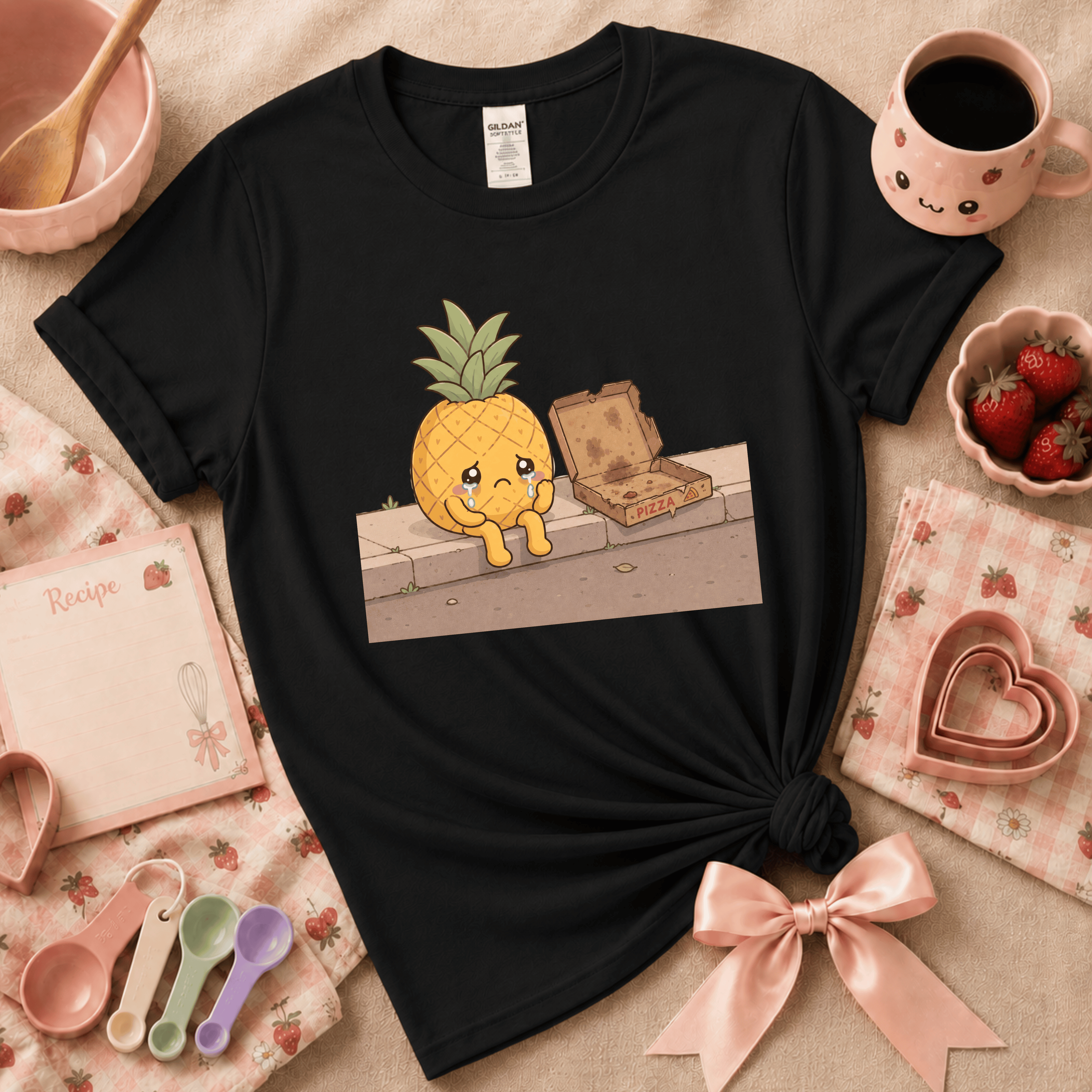 Pineapple Pizza | Cute Food Graphic T-Shirt