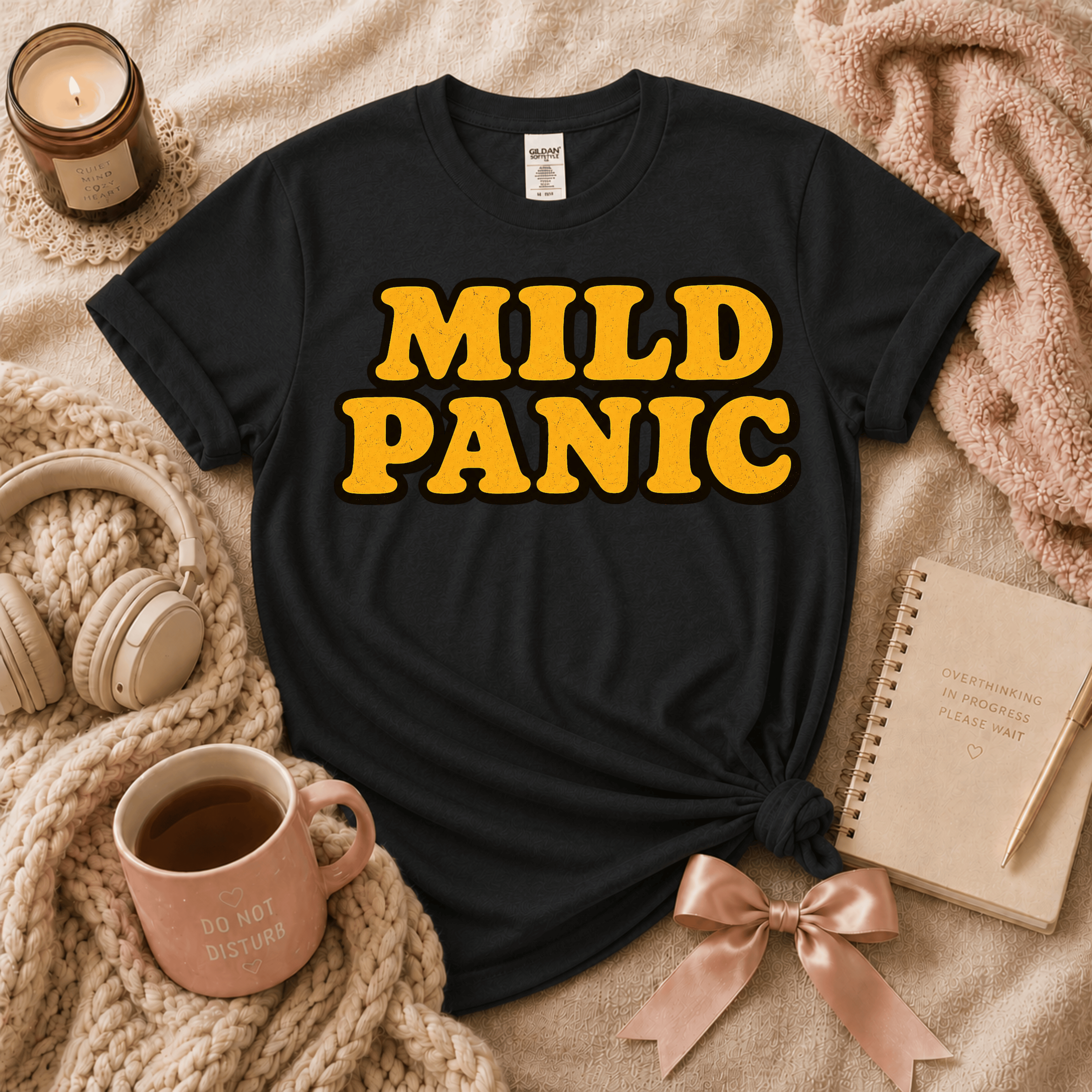Mild Panic | Funny Introvert Graphic T-Shirt