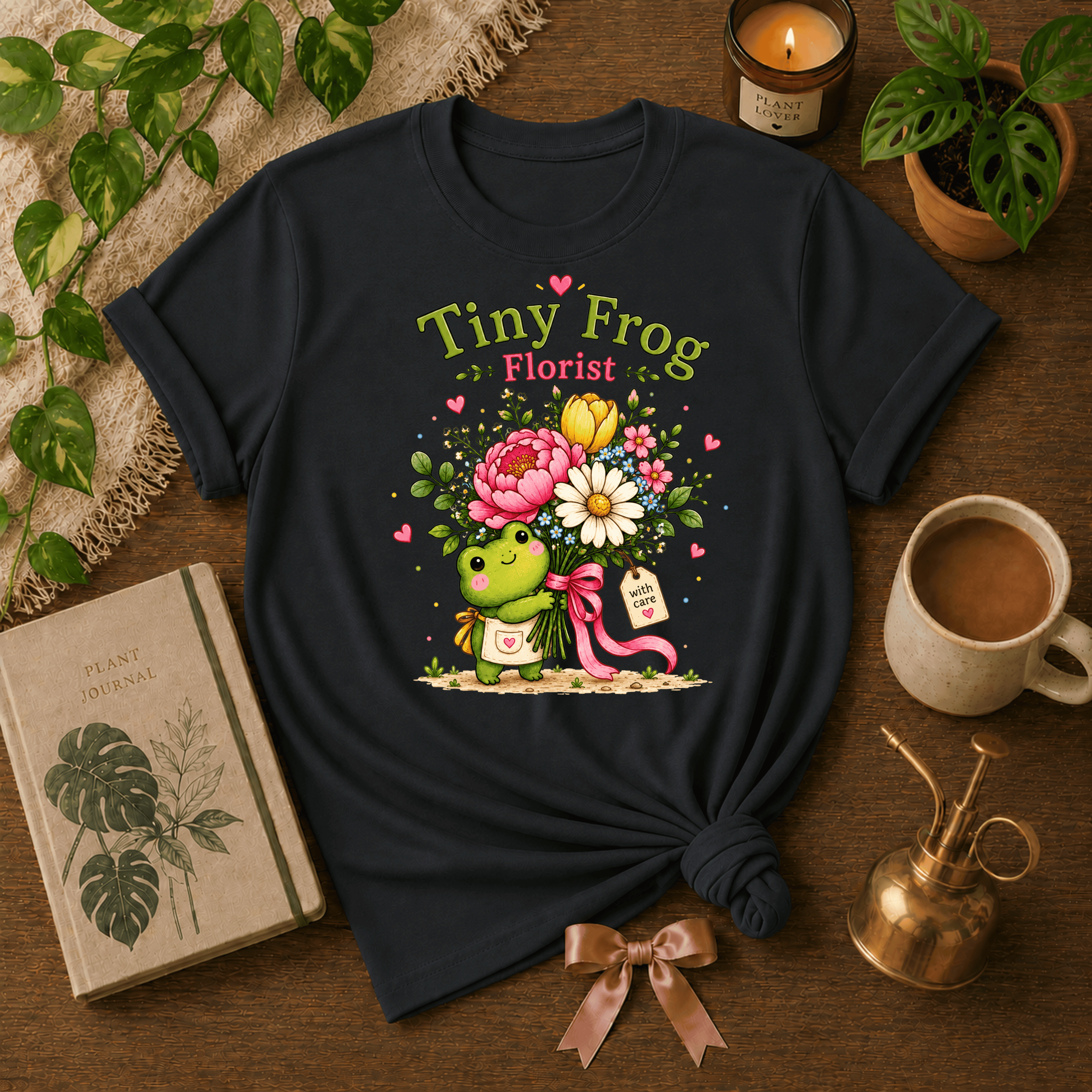 The Tiny Florist | Plant Lover Graphic T-Shirt