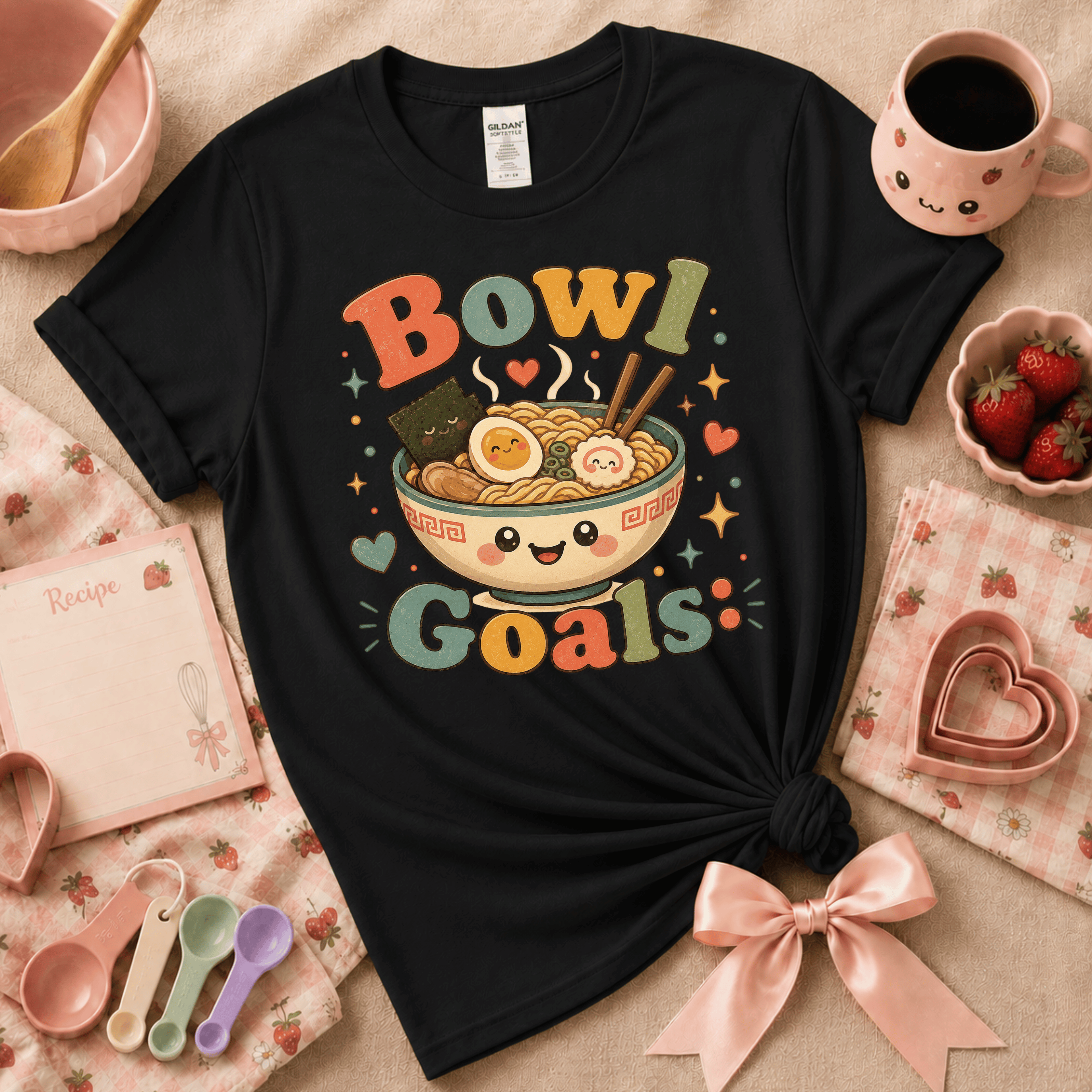 Bowl Goals | Cute Food Graphic T-Shirt